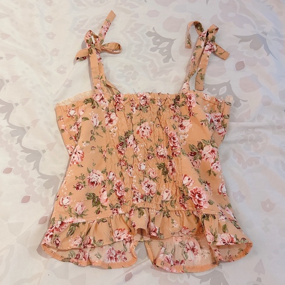 (NWT) Liz Lisa | Peach Floral Bustier - Picture 3 of 3